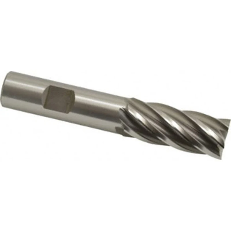 OSG 11/16, 1-5/8 LOC, 5/8 Shank Diam, 3-3/4 OAL, 6 Flute, Cobalt Square End Mill Single End, Uncoated, Spiral Flute, ...